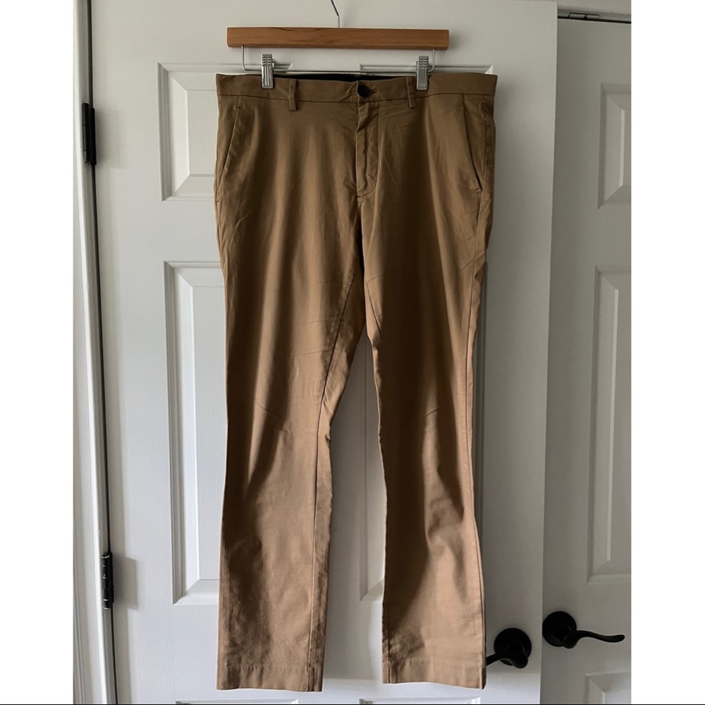 BONOBOS English Khaki Tech Chinos 32” x 32” Tailored Fit EUC